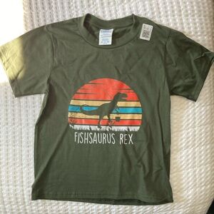Fishsaurus Rex T-shirt.  Youth XS or 5-6.